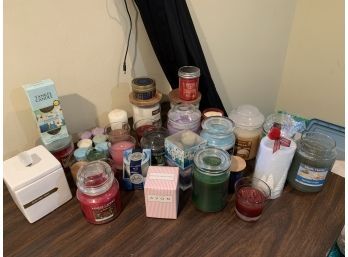 Large Lot Of Candles (new)