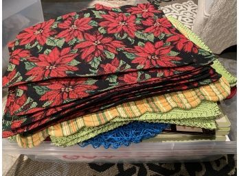 Large Stack Of Assorted Placemats