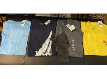 New Mens T-Shirts (3) & Long Sleeve (1)