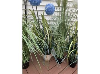 Lot Of Tall Artificial Plants