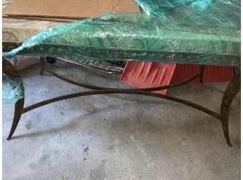 Brand New Metal And Fabric Bench