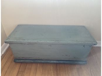 Painted Teal Blue Trunk With Tools