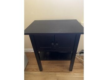 Small Black End Table Cabinet