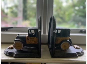 Cast Iron Yellow Cab Bookends