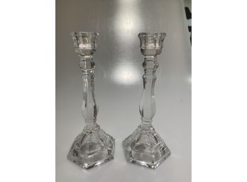 Pair Of Tiffany Candlesticks 9 Inch