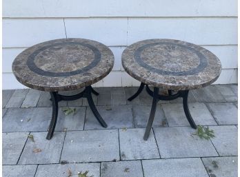 Two Outdoor Tables - Plastic