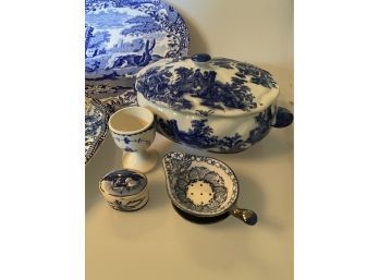 Assorted Blue & White Dinnerware