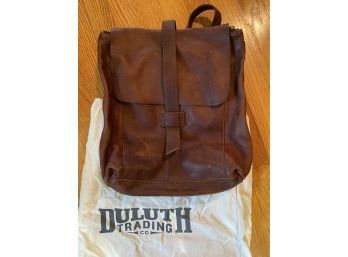 Brown Leather Backpack/shoulder Bag, Duluth