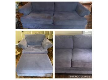 Blue / Violet Sofa, Loveseat, Chair, Ottoman