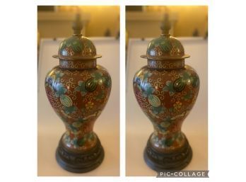 Matching Pair Of Oil Lamp Bases