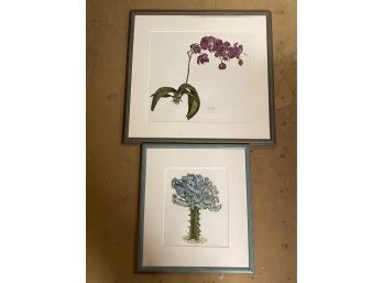 Blue & Purple Floral Watercolors Jeannetta Van Raalte