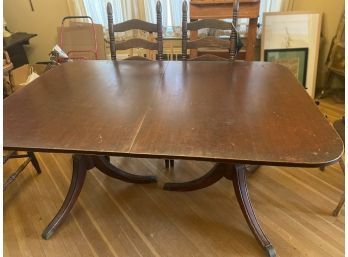 Dining Table Includes 3 Leaves And Pads