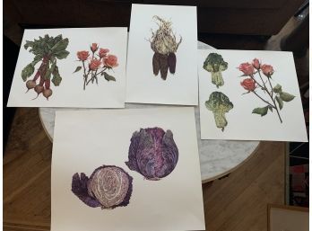 Lot Of 4 Glicee Prints By Renowned Artist Jeannetta Van Raalte