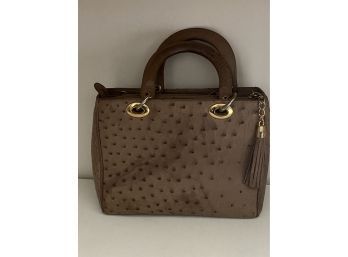 Ostrich Leather Handbag
