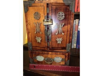 Japanese Jewelry Box With Lock And Key