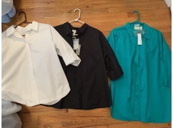 Three New With Tags Chicos Blouses Size 3X