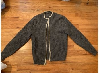 Vintage Gray Sweater.  Wool?  No Label.