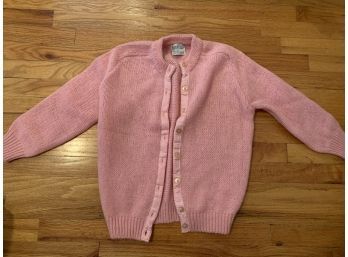 Vintage Pink Wool/mohair Sweater.  Small