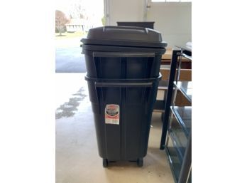 Two 34 Gallon Garbage Cans