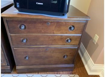 Stanley Wooden File Cabinet