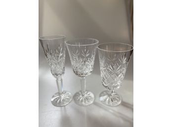 Set Of 30 Lenox Crystal Glasses (10 Of Each Size)