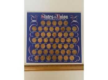 STATES OF THE UNION 50 STATE SOLID BRONZE COLLECTORS COIN SET