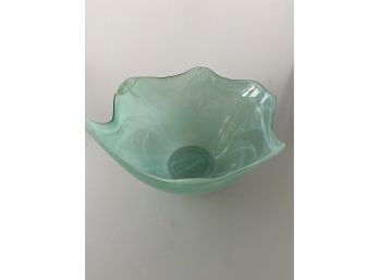 Pier 1 Blue Glass Bowl