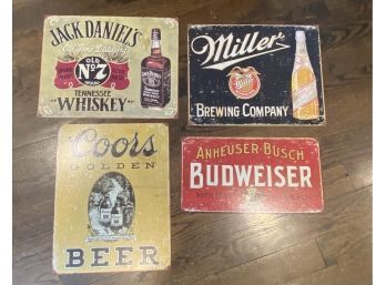 Tin Beer Signs