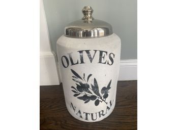 Decorative Olive Canister