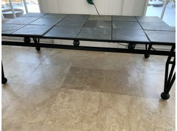Slate Top Table (located In Porch)