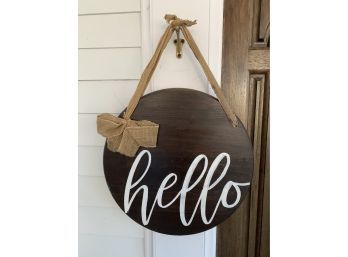 Reversible Wooden Sign