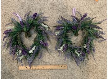 Two Purple Wreaths