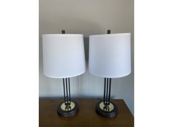 Pair Of Lamps With Charging Ports