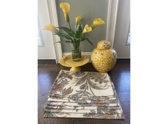 Yellow Table Accessories