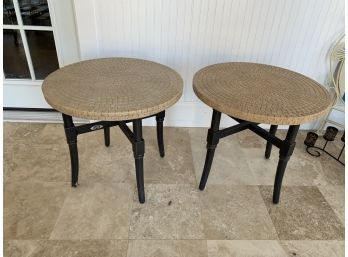 Two Hampton Bay Metal Tables