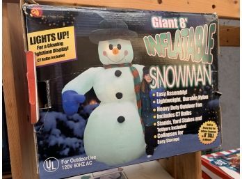 8 Ft Inflatable Snowman