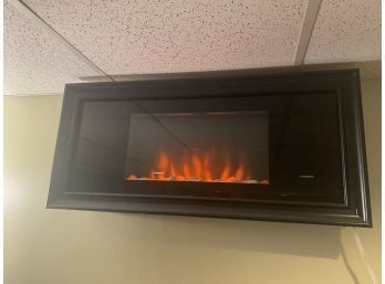 Wall Fireplace Heater LED Lighted With Remote