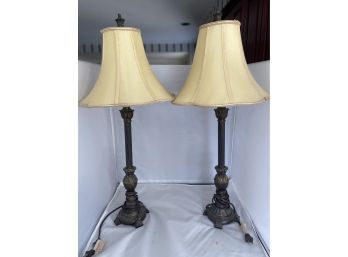 Pair Of Candlestick Lamps