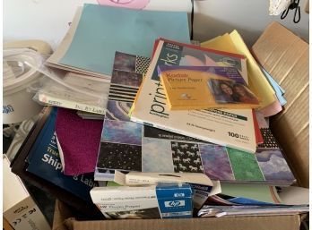 Large Lot Of Crafting Papers