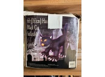 6 Ft Black Cat Inflatable