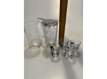 Vintage Shot & Cocktail Glasses