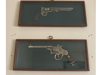 Frontier Pistols Framed Shadow Boxes
