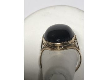 Elegant 14 K Gold Onyx Ring