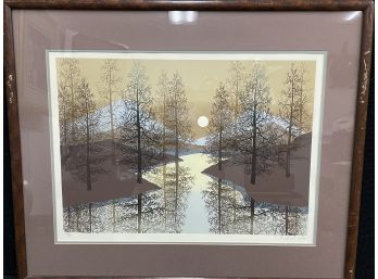 Framed  Serigraph  By Michael Woods Signed  And Numbered