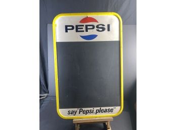 Say Pepsi Please Sign/ Chalk Board