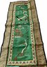 Vintage Green Silk Chinese Embroidered Cloth Panel