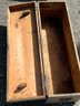 Old Green Painted Wood Tool Box