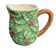 Nantucket Embossed Holly & Berries Christmas Pitcher