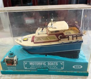 Vintage Motorific Boat Battery Operated Old New Stock