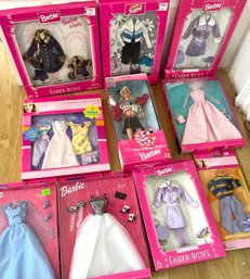 Lot Of Vintage Barbie And Barbie Clothes New In Box